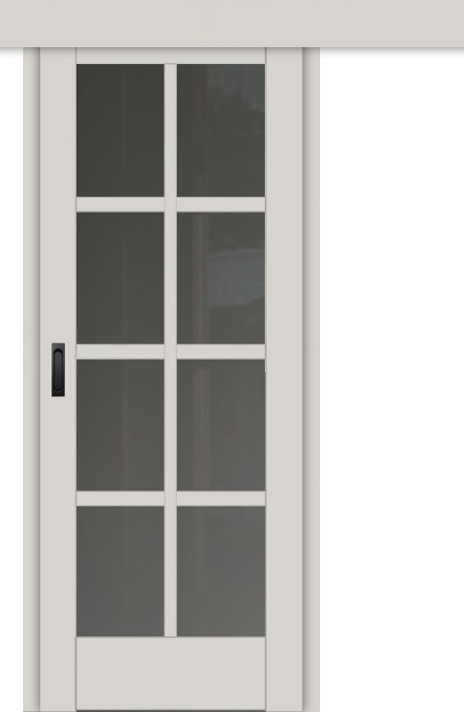 Межкомнатная дверь-купе ДП DIM I-14к Silk Matt Сатинато Графит