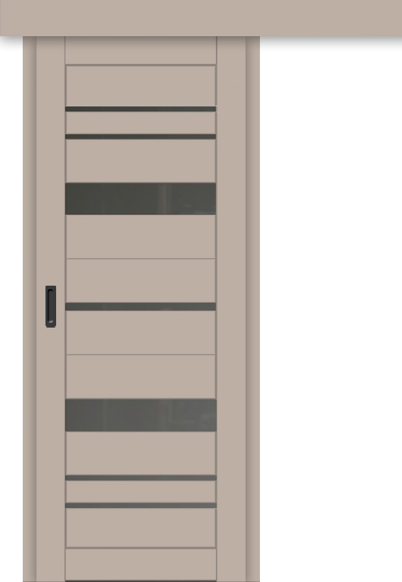 Межкомнатная дверь-купе ДП DIM I-16к Dune Matt / Сатинато Графит