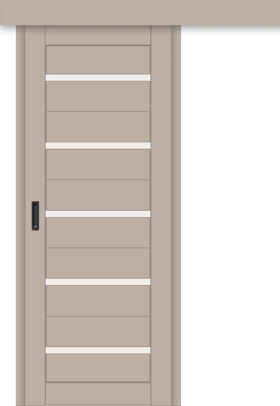 Межкомнатная дверь-купе ДП DIM I-1к Dune Matt / Сатинато Белый