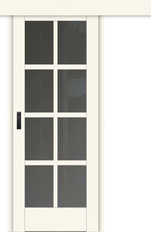 Межкомнатная дверь-купе ДП DIM I-14к Angel Matt Сатинато Графит