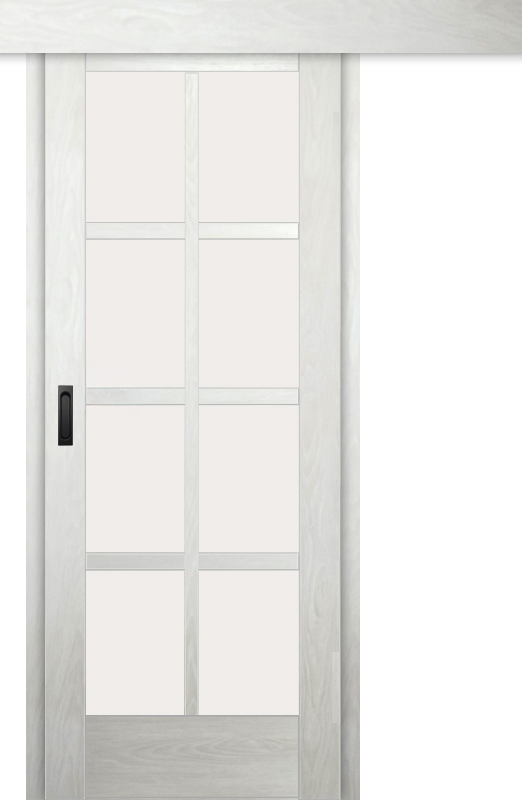 Межкомнатная дверь-купе ДП DIM I-14к Blond Wood Сатинато Белый