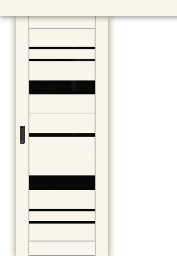 Межкомнатная дверь-купе ДП DIM I-16к Angel Matt / Lacobel Black