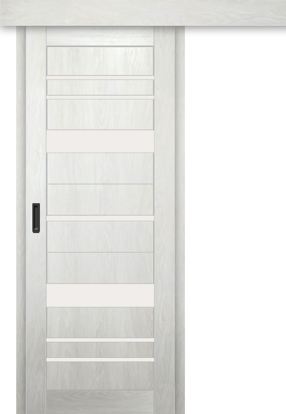 Межкомнатная дверь-купе ДП DIM I-16к Blond Wood / Сатинато Белый