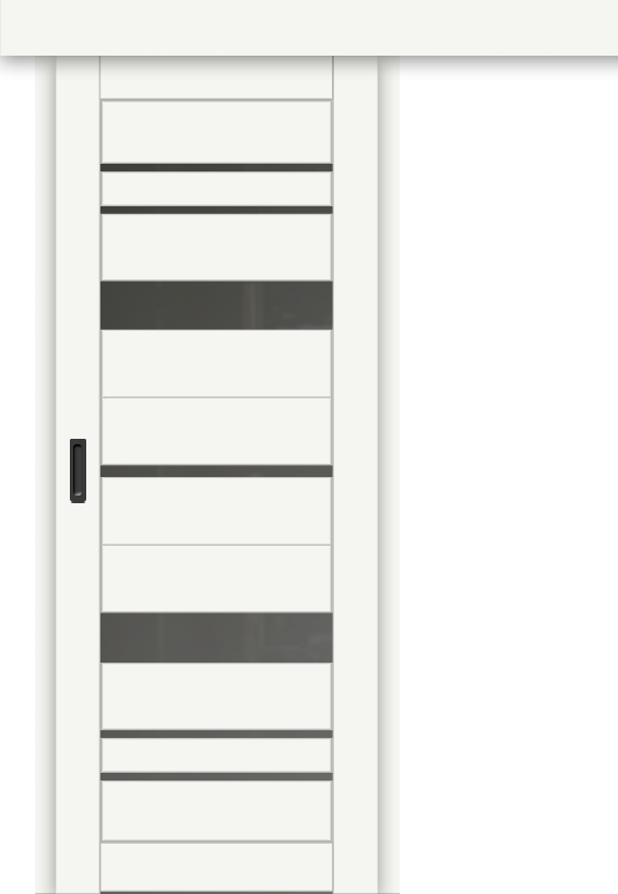 Межкомнатная дверь-купе ДП DIM I-16к Crystal Matt / Сатинато Графит