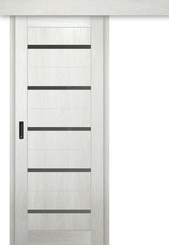 Межкомнатная дверь-купе ДП DIM I-1к Blond Wood / Сатинато Графит