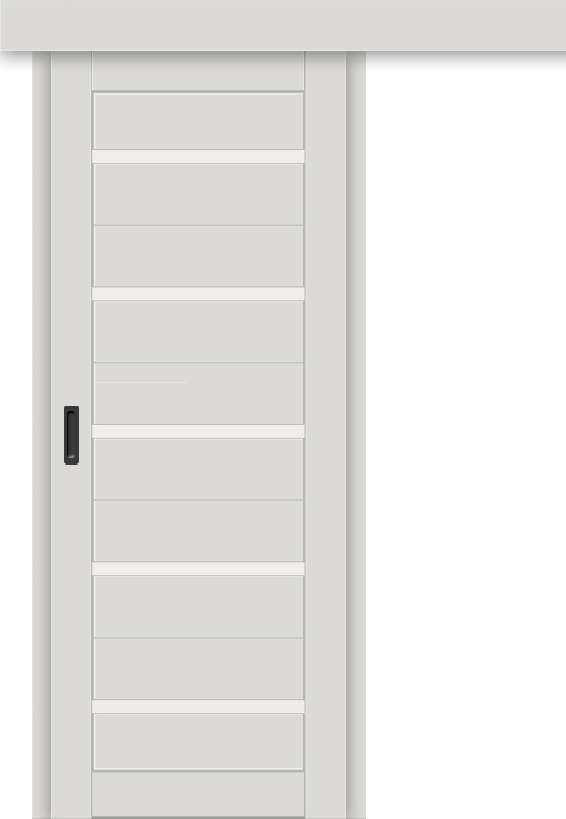 Межкомнатная дверь-купе ДП DIM I-1к Smoky Matt / Сатинато Белый