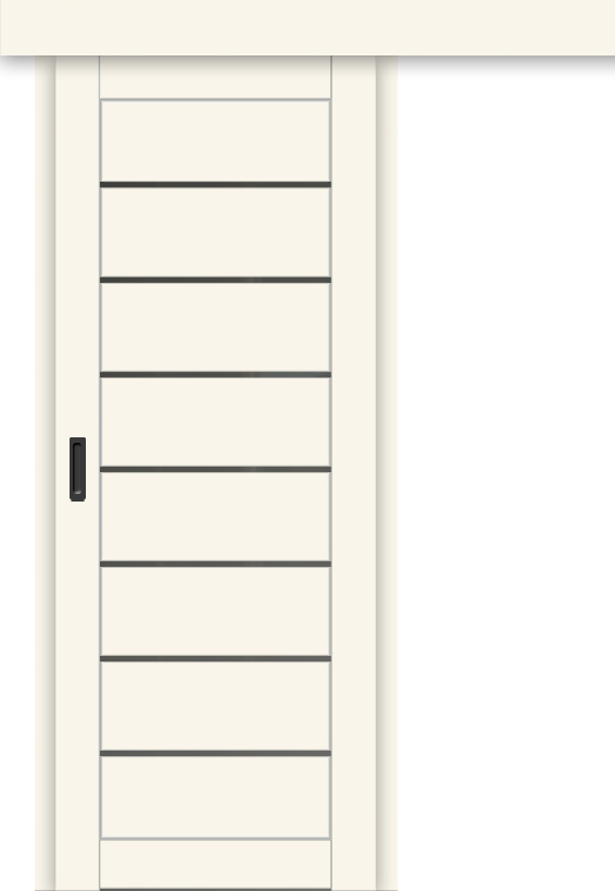 Межкомнатная дверь-купе ДП DIM I-3к Angel Matt / Сатинато Графит