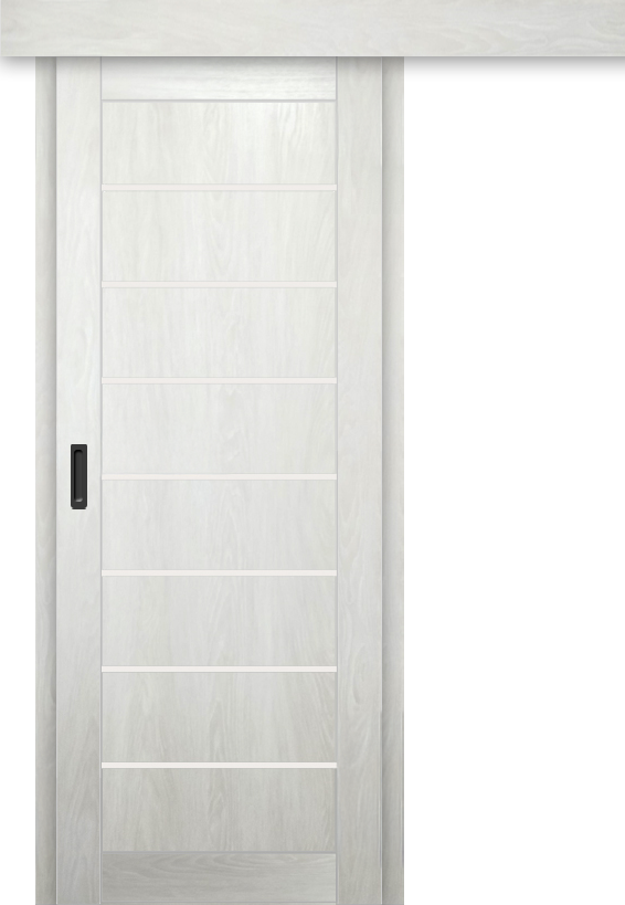 Межкомнатная дверь-купе ДП DIM I-3к Blond Wood / Сатинато Белый