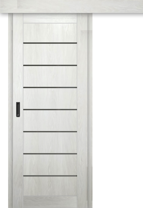 Межкомнатная дверь-купе ДП DIM I-3к Blond Wood / Сатинато Графит