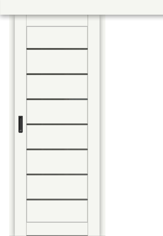 Межкомнатная дверь-купе ДП DIM I-3к Crystal Matt / Сатинато Графит