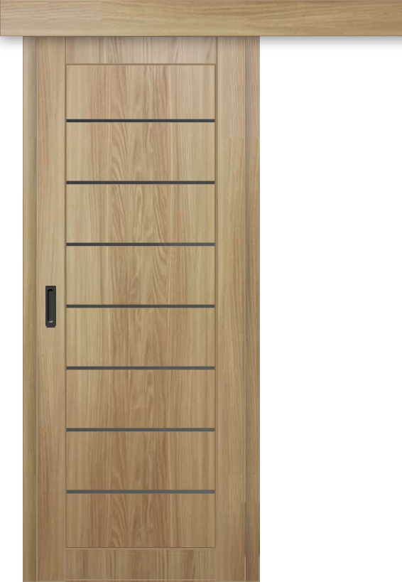 Межкомнатная дверь-купе ДП DIM I-3к Sandy Wood / Сатинато Графит