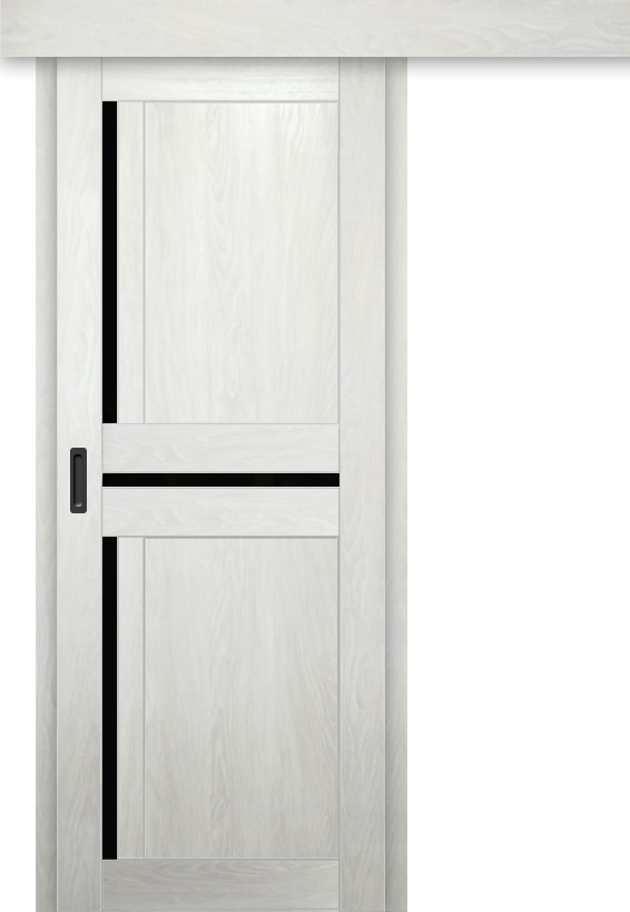 Межкомнатная дверь-купе ДП DIM I-5.1к Blond Wood / Lacobel Black