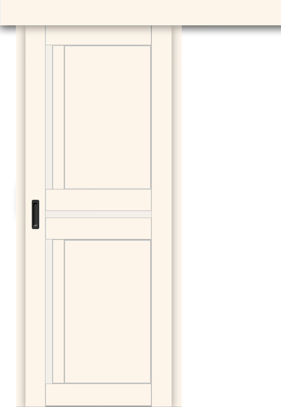 Межкомнатная дверь-купе ДП DIM I-5.1к Angel Matt / Сатинато Белый