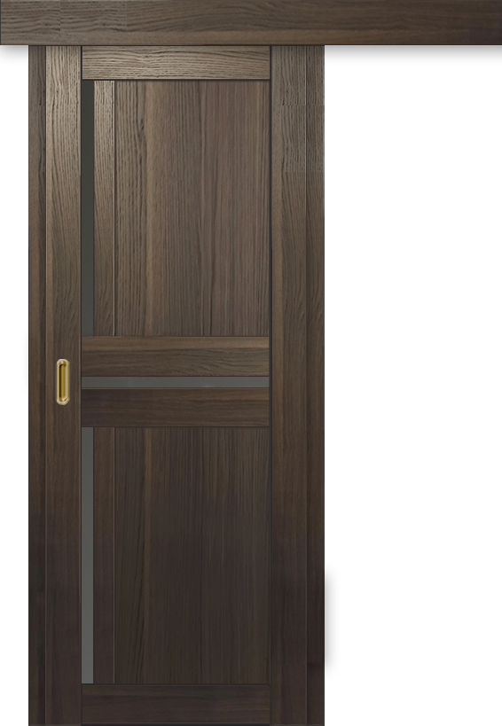 Межкомнатная дверь-купе ДП DIM I-5.1к Choco Wood / Сатинато Графит
