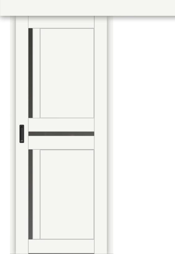 Межкомнатная дверь-купе ДП DIM I-5.1к Crystal Matt / Сатинато Графит