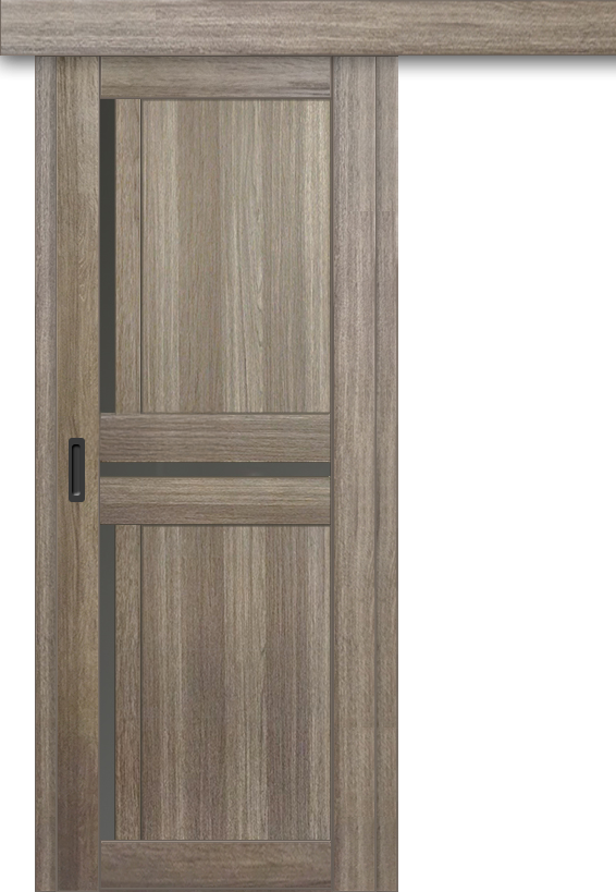 Межкомнатная дверь-купе ДП DIM I-5.1к Taupe Wood / Сатинато Графит