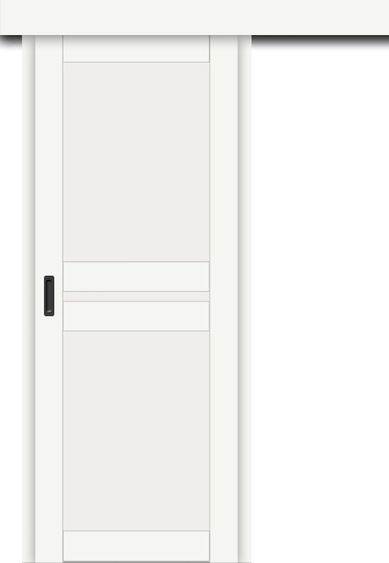 Межкомнатная дверь-купе ДП DIM I-7к Crystal Matt / Сатинато Белый