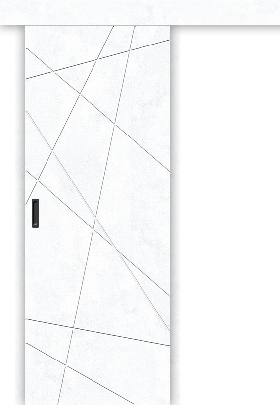 Межкомнатная дверь-купе Граффити-5.Дк Snow Art