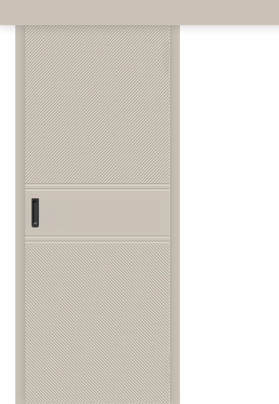 Межкомнатная дверь-купе Граффити-27к Creamy