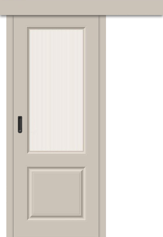 Межкомнатная дверь-купе Скинни-13к Creamy / Magic Moru