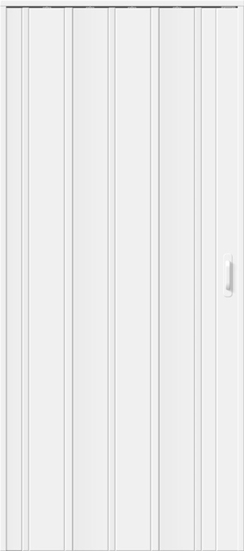 Межкомнатная дверь Гармошка ДСК 007 Белый глянец