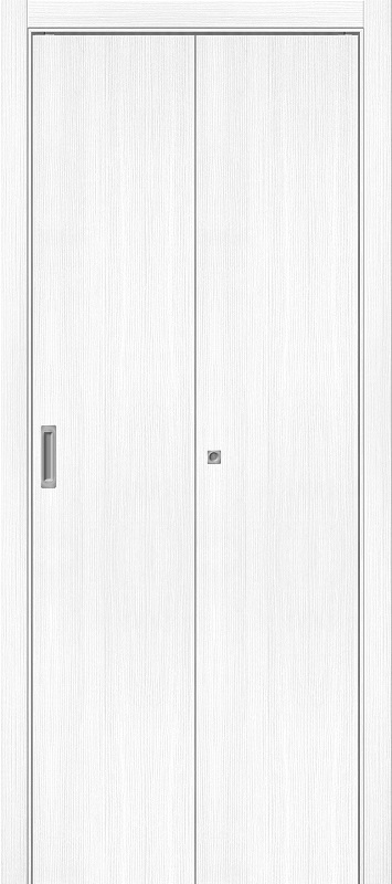 Межкомнатная дверь с Экошпоном Браво-0 скл. Snow Melinga