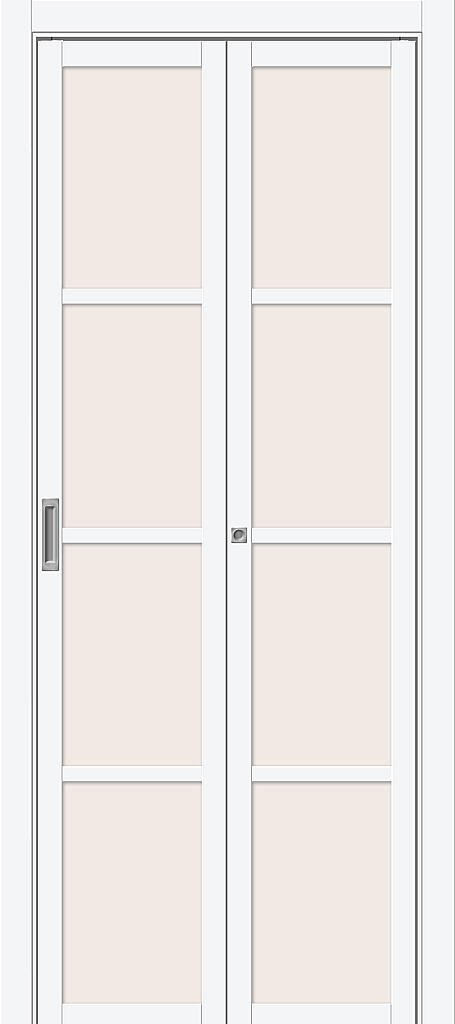 Межкомнатная дверь ПЭТ Твигги-11.3 скл. White Silk / Magic Fog