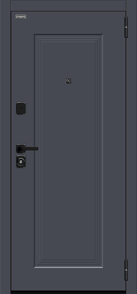 Металлическая дверь Айкон/SBlack Graphite Shell/White Silk