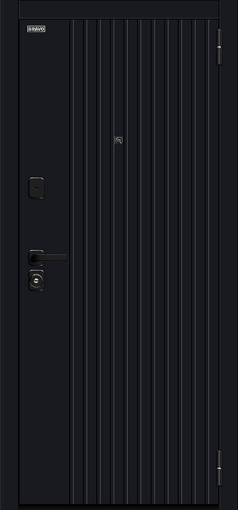 Металлическая дверь Джентл/SBlack Black Shell/White Silk