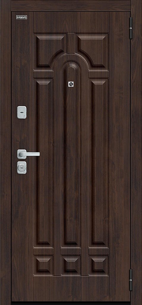 Металлическая дверь Форт/BChrome Almon/Nordic Oak