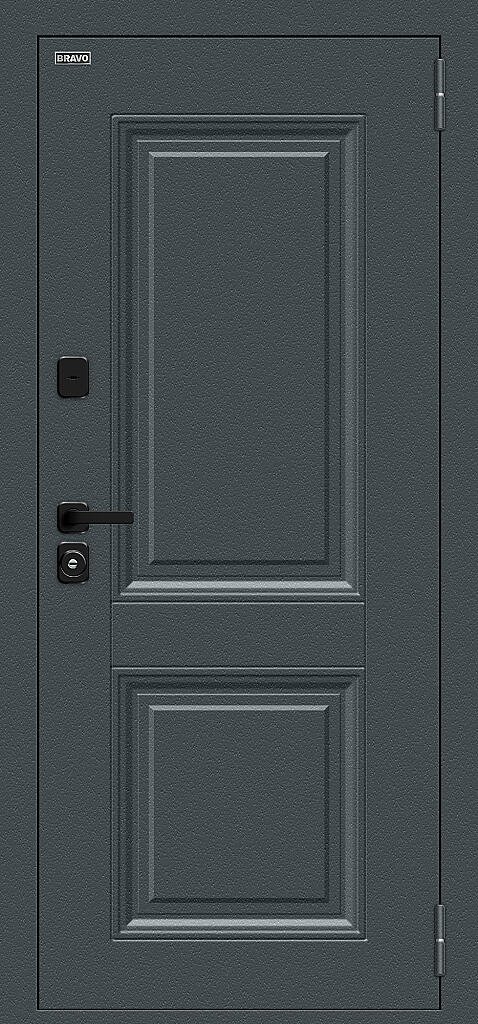 Металлическая дверь с терморазрывом Некст МФ/SBlack Старк антрацит/White Silk