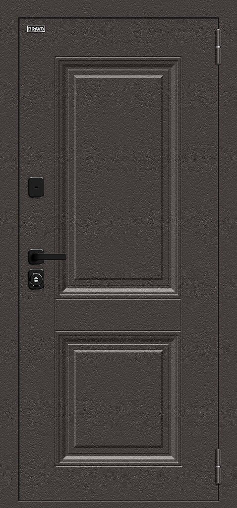 Металлическая дверь с терморазрывом Некст МФ/SBlack Старк шоколад/White Silk