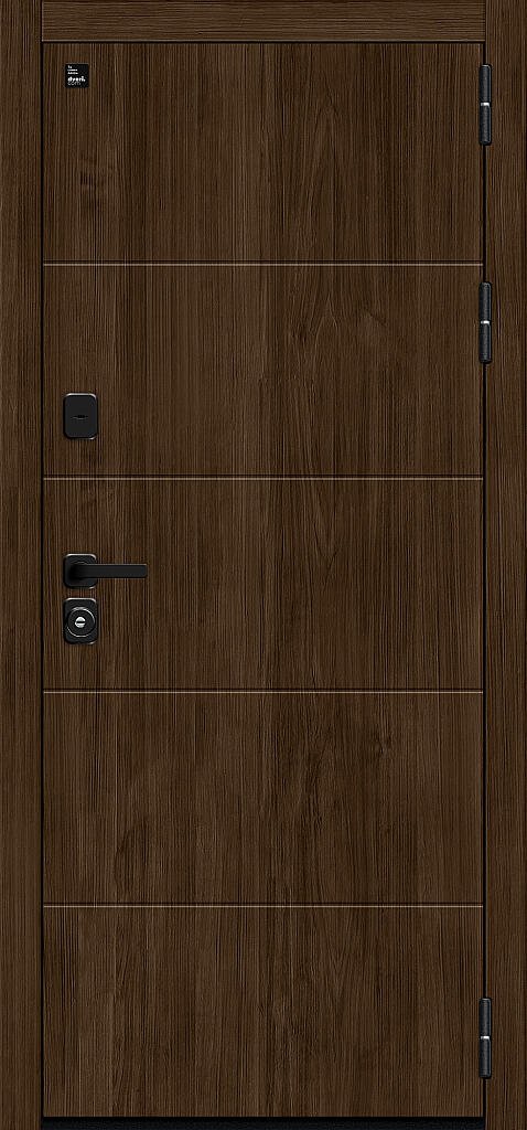 Металлическая дверь Глори/SBlack Pecan/White Shell