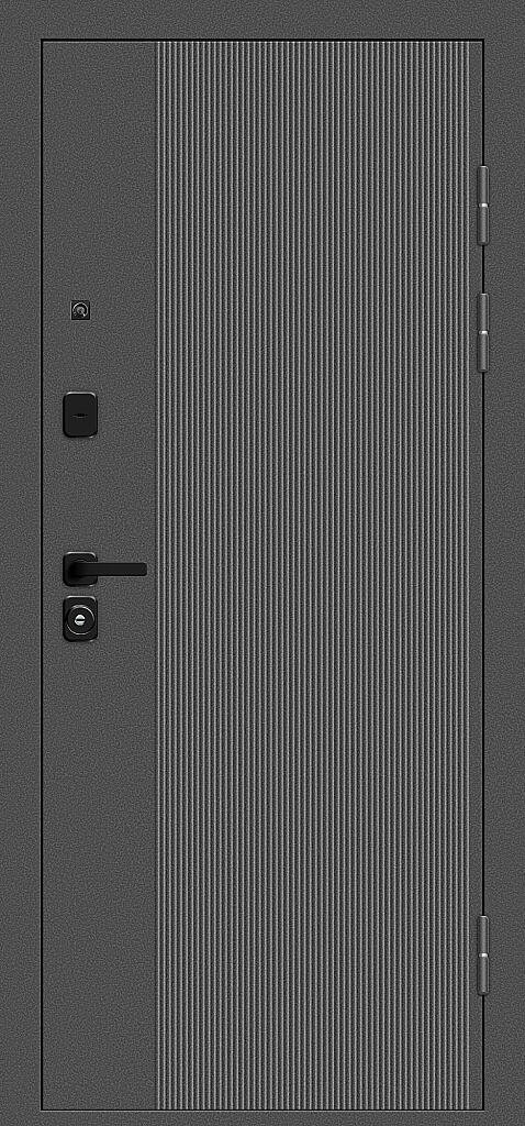 Входная дверь Optim Z-2 Классика Букле графит/Белый